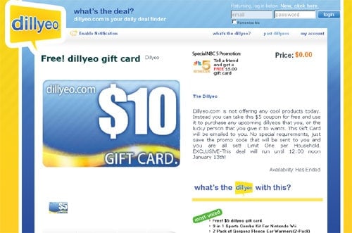 dillyeo gift card