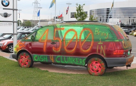 Post image for Cash For Clunkers Rebate Program Might Save You Money On Your Next New Car Purchase. But Is It A Good Idea?